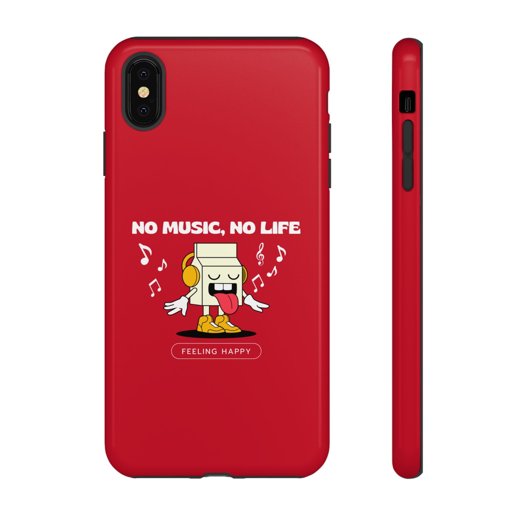 Music Lover Tough Case - 'No Music, No Life' Design - Phone Case - Lufora