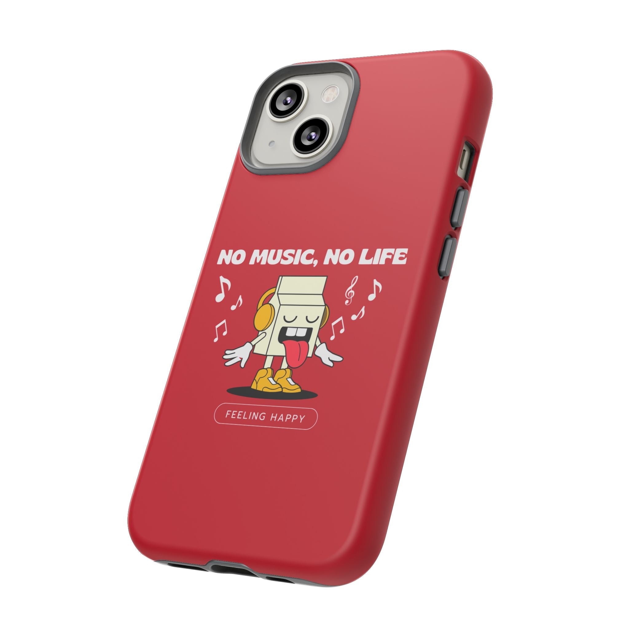 Music Lover Tough Case - 'No Music, No Life' Design - Phone Case - Lufora
