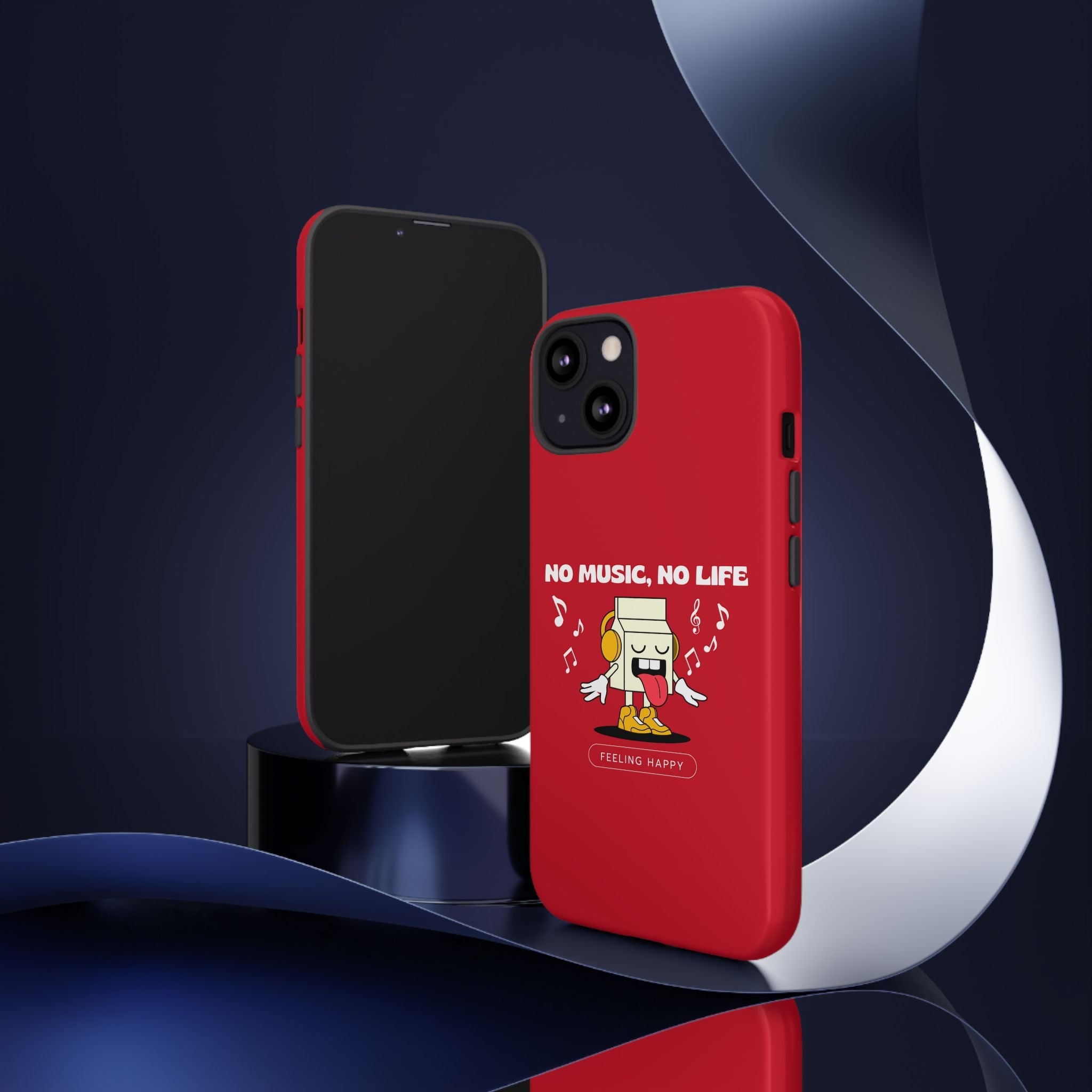 Music Lover Tough Case - 'No Music, No Life' Design - Phone Case - Lufora