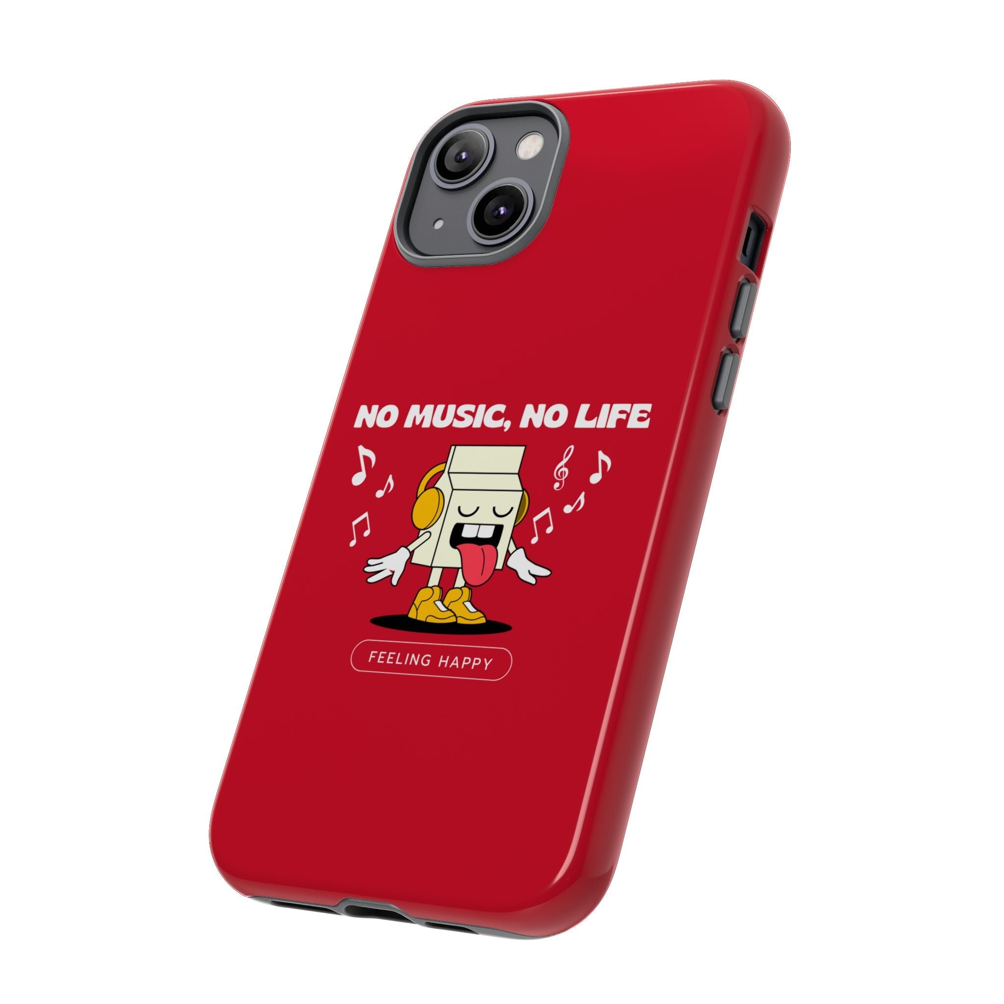 Music Lover Tough Case - 'No Music, No Life' Design - Phone Case - Lufora