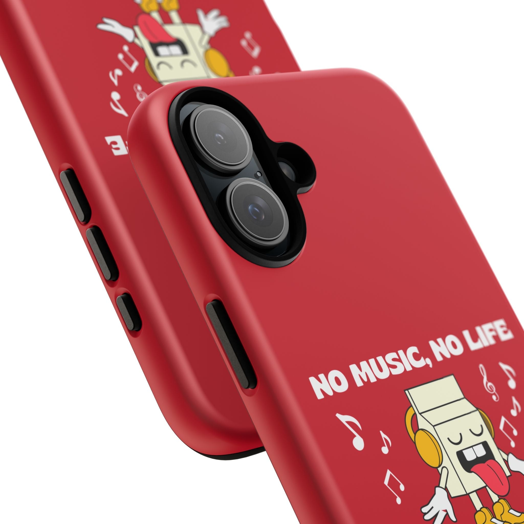 Music Lover Tough Case - 'No Music, No Life' Design - Phone Case - Lufora