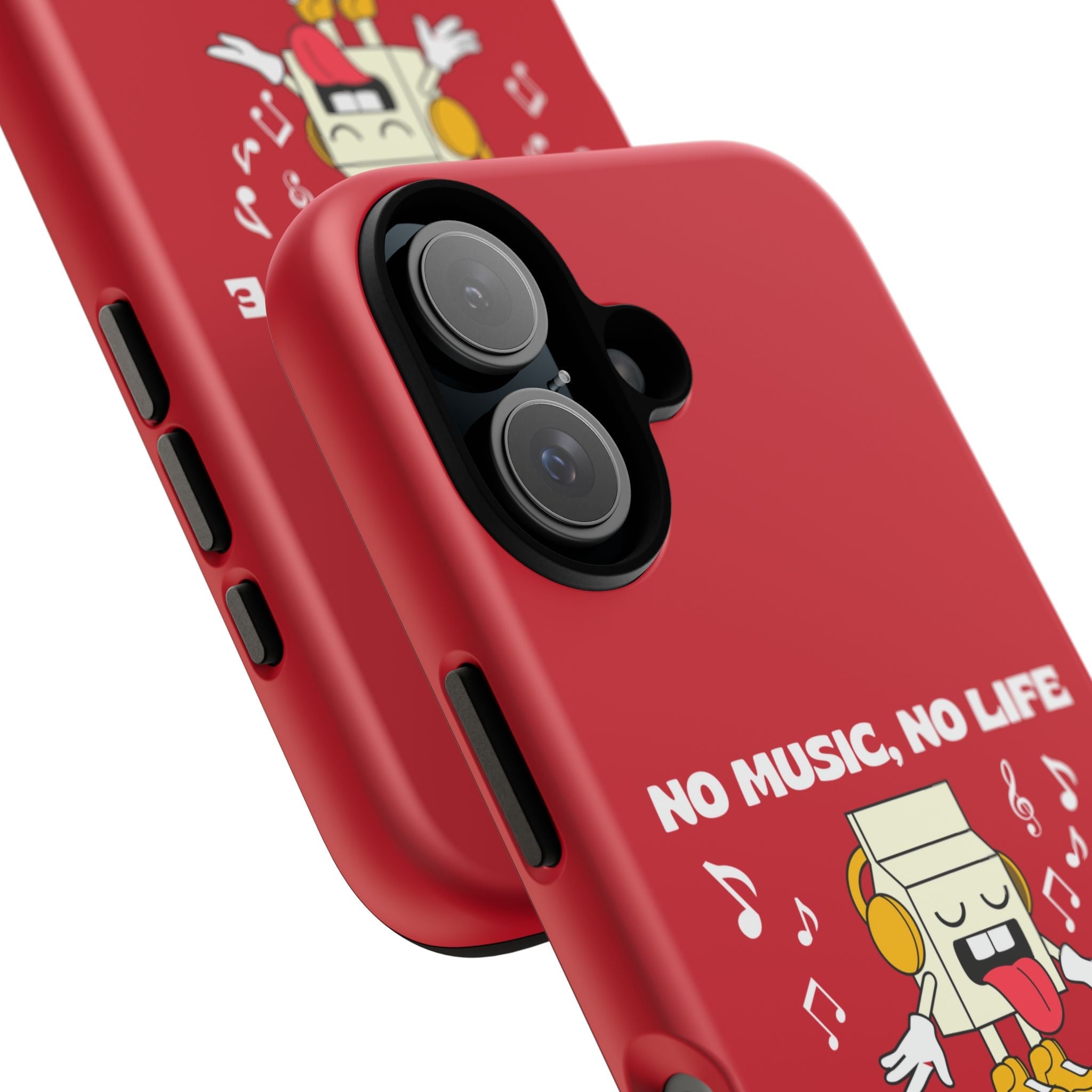 Music Lover Tough Case - 'No Music, No Life' Design - Phone Case - Lufora