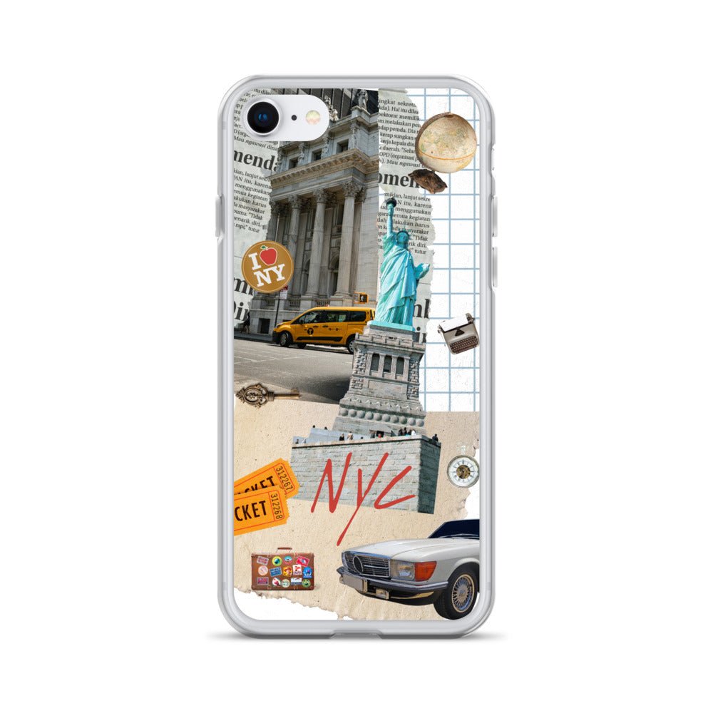 "NYC Collage" iPhone Clear Case - Phone Case - Lufora