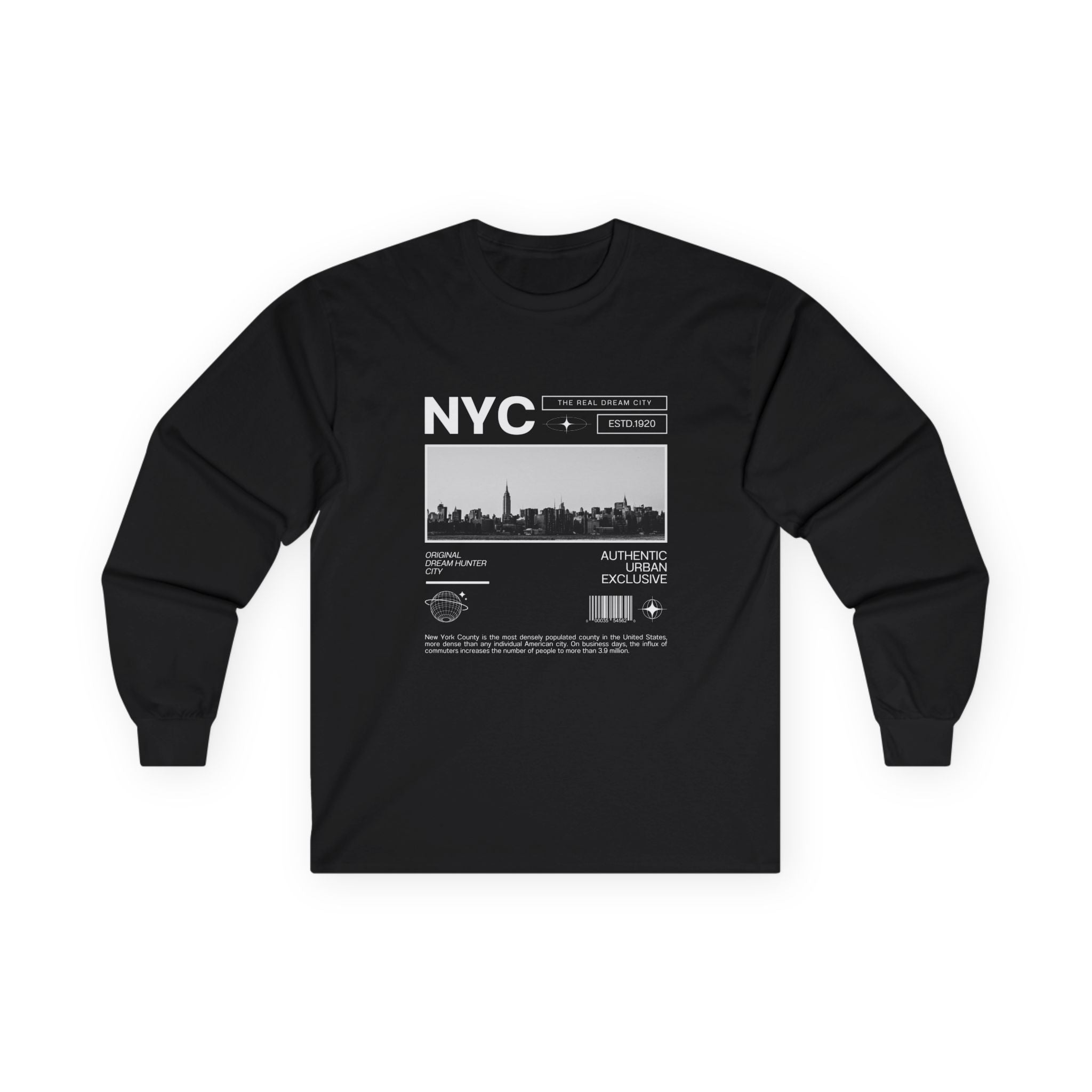 "NYC Vintage" Unisex Oversized Long Sleeve - Long - sleeve - Lufora