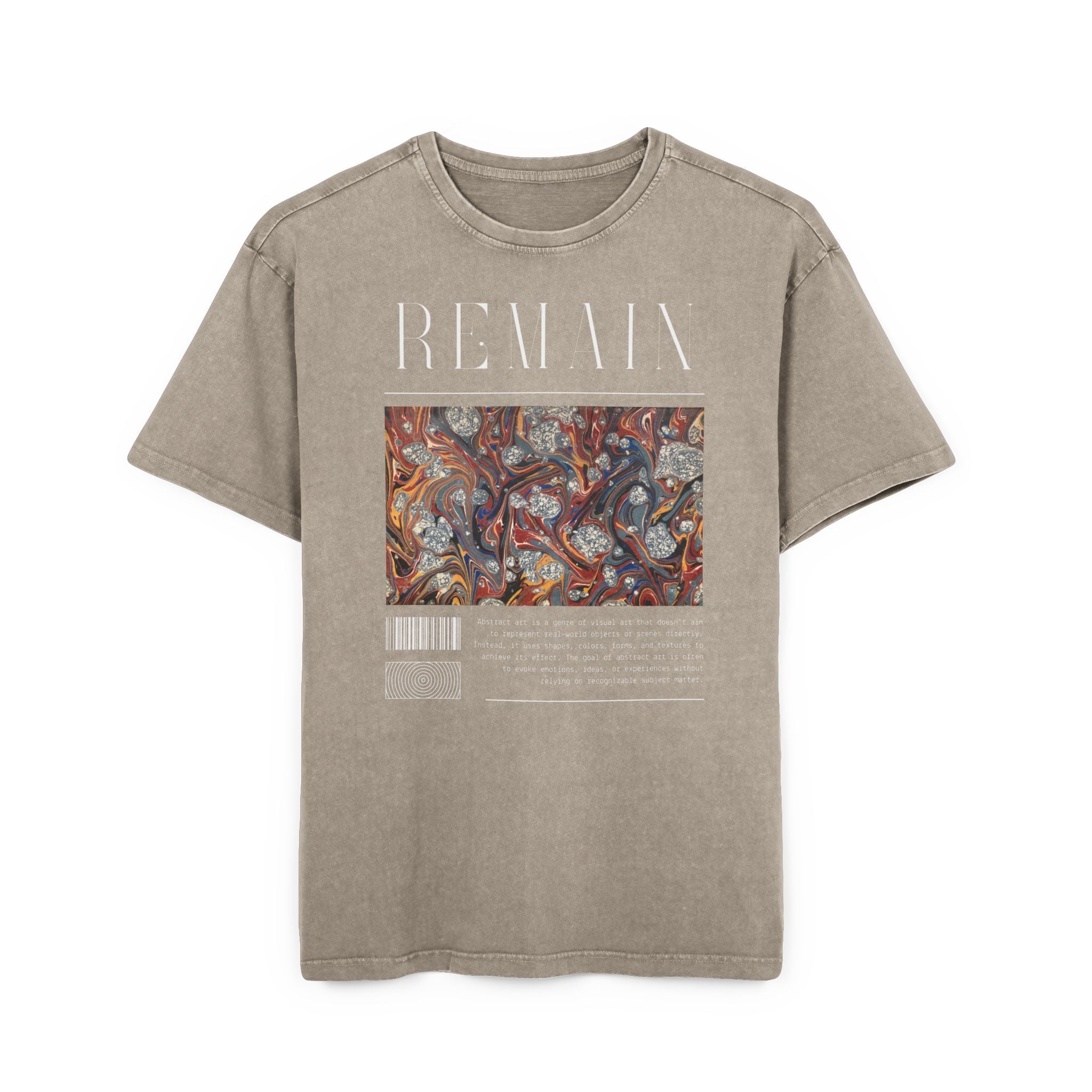 "Remain" Unisex Oversized T-Shirt - T-Shirt - Lufora