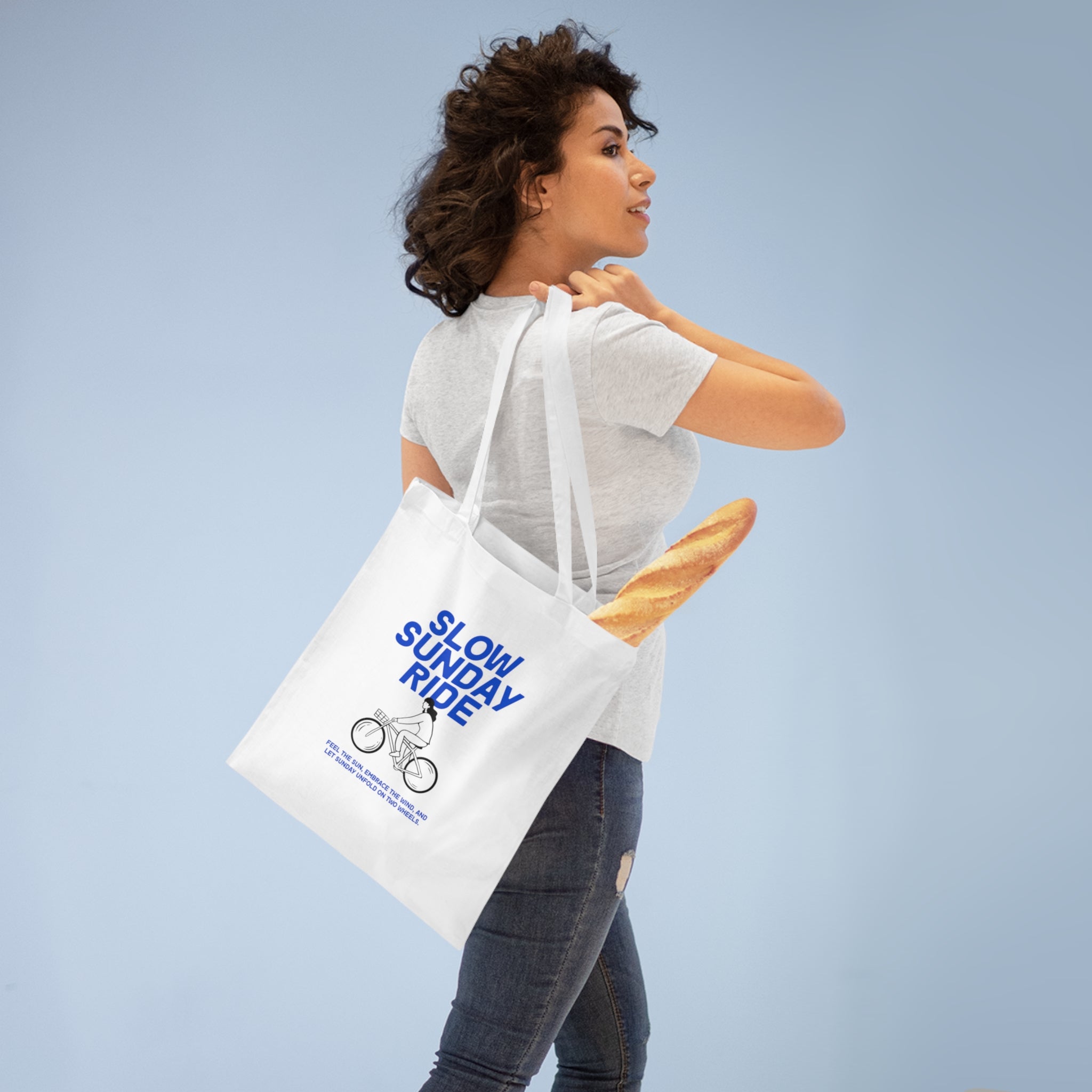 "Slow Sunday Ride" Unisex Tote Bag - Bags - Lufora