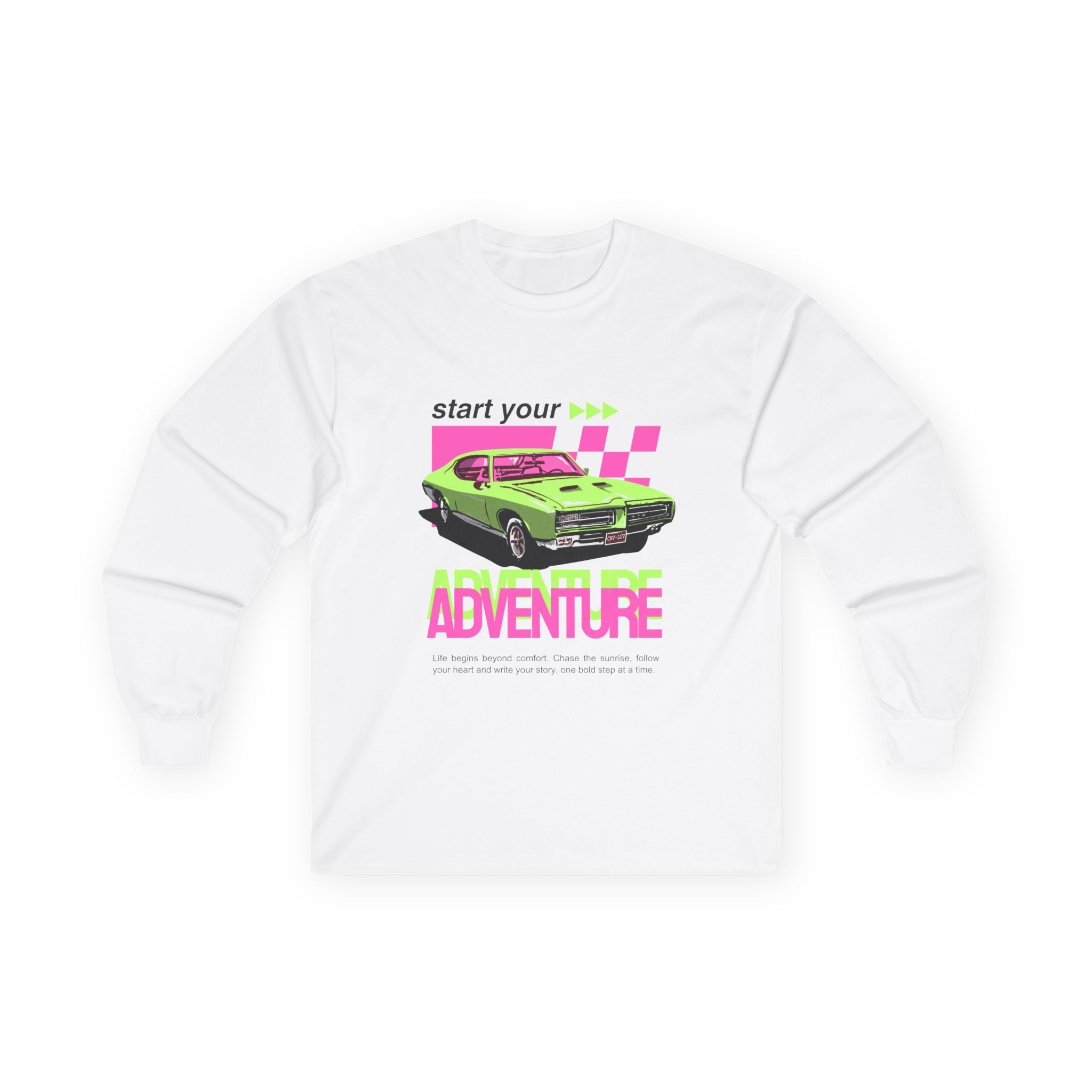 "Start Your Adventure" Unisex Oversized Long Sleeve - Long - sleeve - Lufora