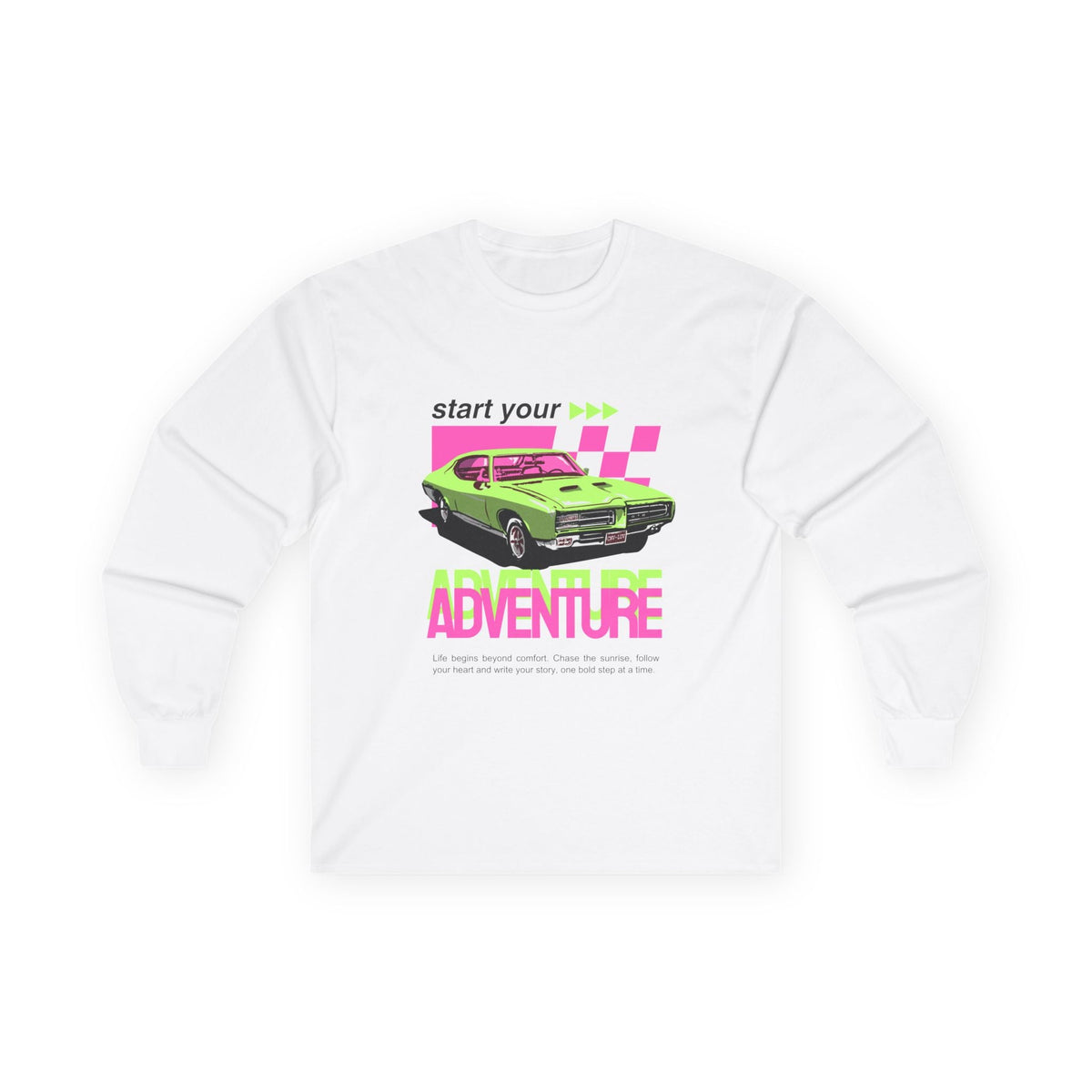 "Start Your Adventure" Unisex Oversized Long Sleeve - Long - sleeve - Lufora